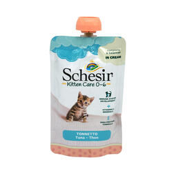 Schesir: Kitten Care 0-6 Thunfisch in cream 150g
