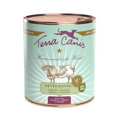 Terra Canis Hausmannskost Getreidefrei Rind+Zucchini+Kürbis+Oregano  800 g