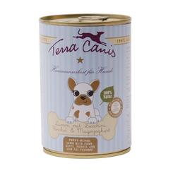Terra Canis: Hausmannskost für Welpen Lamm mit Zuchini, Fenchel & Magerjoghurt  400 g