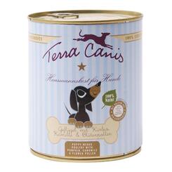 Terra Canis: Hausmannskost für Welpen Geflügel mit Kürbis, Kamille & Blütenpollen  800 g