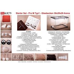 SimAnts Starter Set Pro M Typ 1 - Glasbecken 30 x 20 x 20 cm Arena