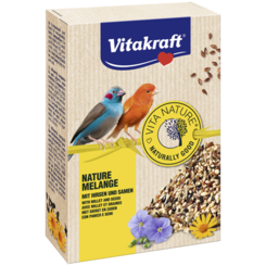 Vitakraft Nature Melange, mit Hirsen und Samen, 100g, für Ziervögel