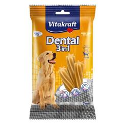 Vitakraft Dental 3in1 Zahnpflegestick für Hunde >10 kg M, 7 Sticks