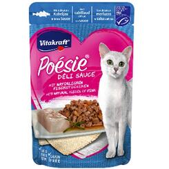 Vitakraft Poésie DéliSauce 85g mit Kabeljau im Pouch Nassfutter für Katzen