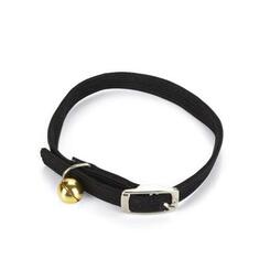 beeztees: Nylon Katzenhalsband mit Glocke, schwarz, 6-29cm x 10mm
