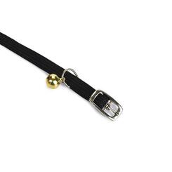 beeztees: Nylon Katzenhalsband mit Glocke, schwarz, 6-29cm x 10mm