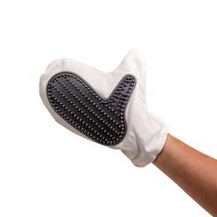 beeztees Pflegehandschuh wasserabweisend, grau 25x18cm Grooming Glove