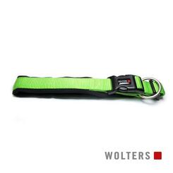 Wolters Cat & Dog Halsband Professional Comfort extra breit Gr. M 60-70cm x 45mm  kiwi/schwarz