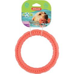 Zolux TPR Ring Moos rot Hundespielzeug  17cm