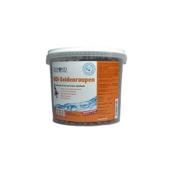 Tripond Aqualogistik KOI-Seidenraupen, 5 Liter, Proteinsnack für Teichfische