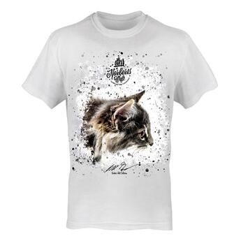 T-Shirt Rundhals Motiv Norwegische Waldkatze 1
