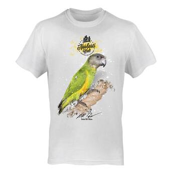 T-Shirt Rundhals Motiv Senegalpapagei
