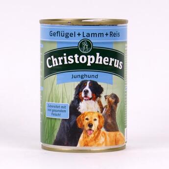Christopherus Junghund Geflügel + Lamm + Reis  400g