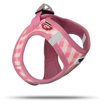 Curli Vest Geschirr Puppy Set Pink Circles  3XS