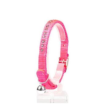 Duvo Plus Katzenhalsband Cat Collar Diamanten Nylon pink 20-30cm 10mm