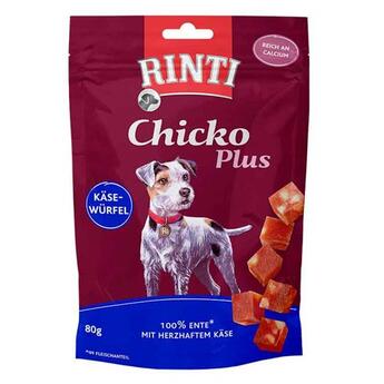 Rinti: Chicko Plus Käse- Schinken- Würfel für Hunde 80g