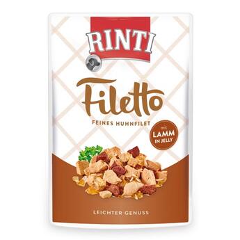 Rinti Nassfutter Filetto Feines Huhnfilet mit Lamm in Jelly  100g