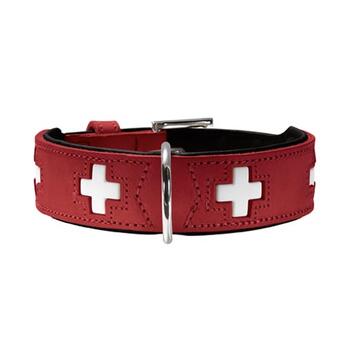 Hunter Hundehalsband Swiss XS 32 rot/schwarz