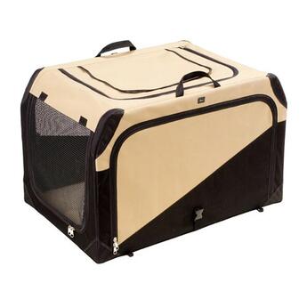Hunter Hundetransportbox beige / schwarz XL 106x71x69cm