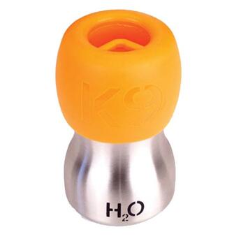  H 2 O3K9 Stainless Steel Dog Water Bottle & Travel Bowl  281ml  orange 