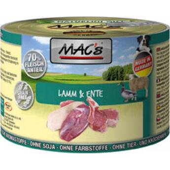 Macs Lamm & Ente Dosennassfutter für Hunde 200g