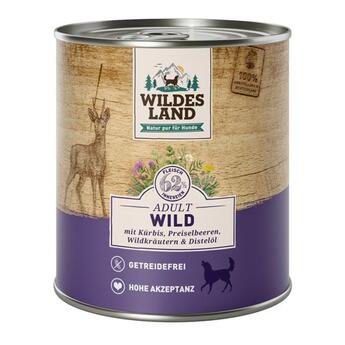 Wildes Land Classic Adult Wild mit Kürbis Preiselbeeren Wildkräutern und Distelöl 800g