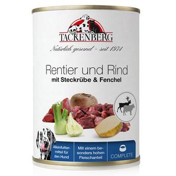 Tackenberg Rentier und Rind mit Steckrübe & Fenchel 400g