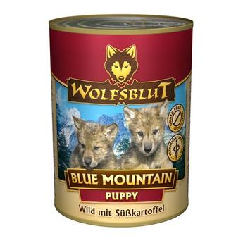 Wolfsblut Blue Mountain Puppy Wild mit Süßkartoffel Dose  395g