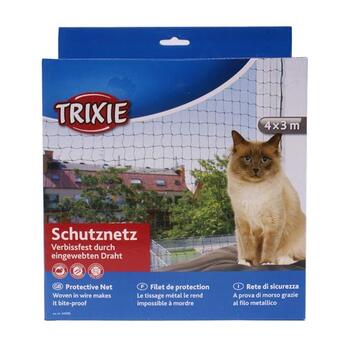 Katzennetz Trixie Schutznetz drahtverstärkt olivgrün 4x3m
