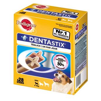Pedigree Snack DentaStix Multipack Mini für Hunde 5-10kg 28 Sticks  440g  