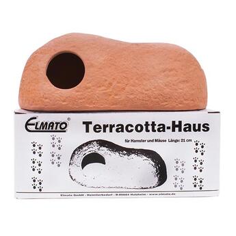 Elmato: Nagerhöhle Gr. L, Terracottahaus für Hamster & Rennmäuse