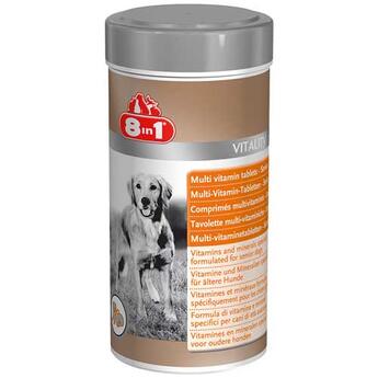 8in1: Multivitamin-Mineral-Tabletten speziell f. ausgewachsene Hunde  70 Stk.