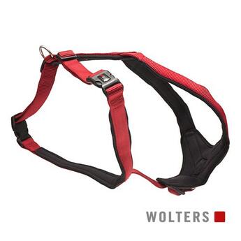  Wolters Cat & Dog Geschirr Professional Comfort Gr. 2A 45-50cm x 25mm  rot/schwarz 